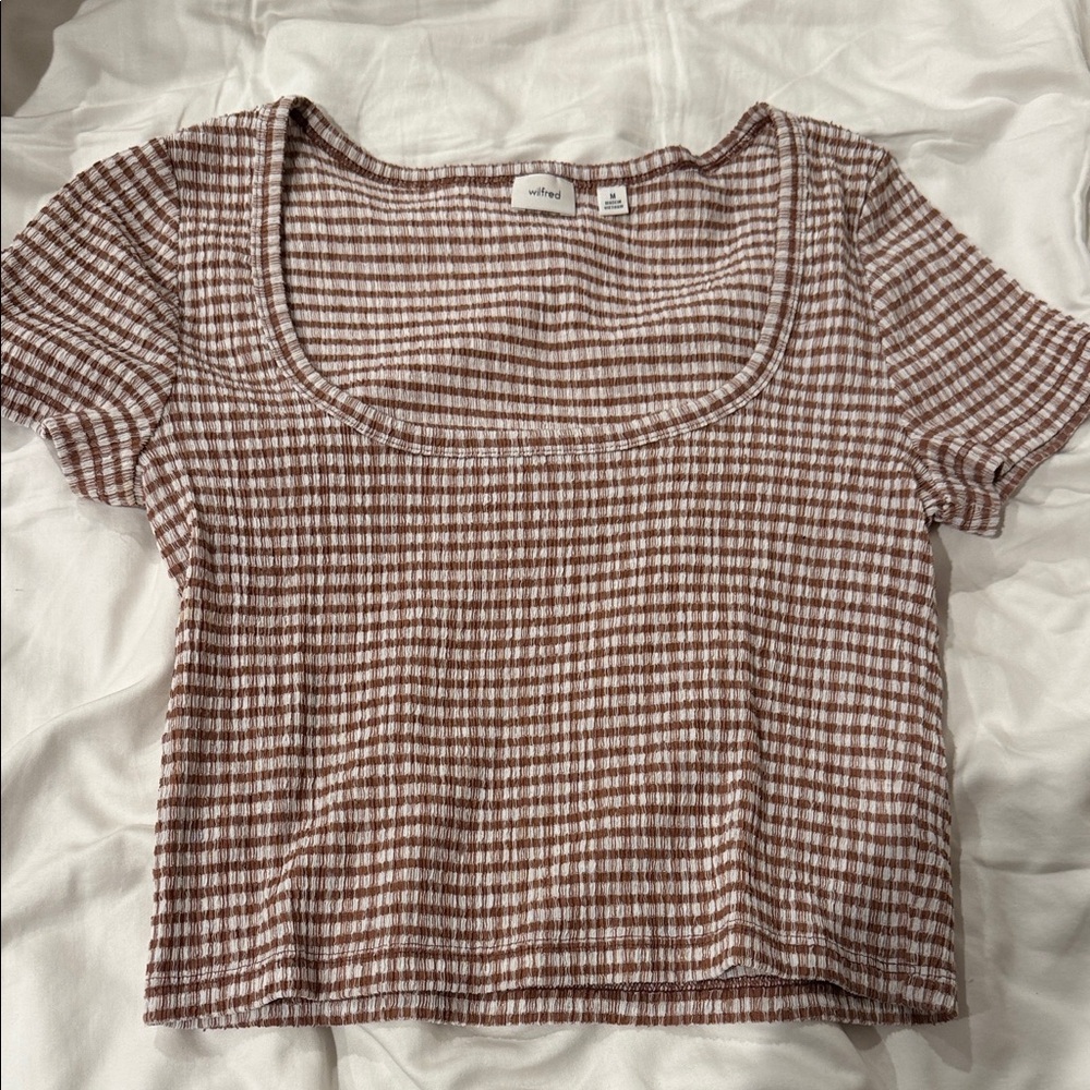 Aritizia Gingham Top